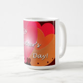 Happy Mother's Day Heart Kaffeetasse (VorderseiteRechts)