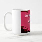 Happy Mother's Day Heart Kaffeetasse (Links)