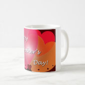 Happy Mother's Day Heart Kaffeetasse (VorderseiteRechts)