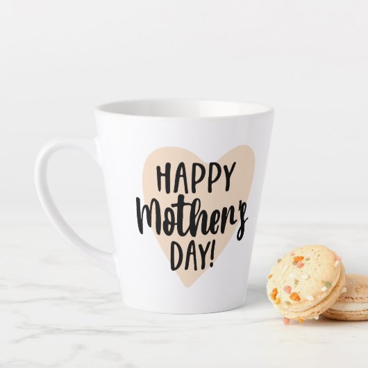 Happy Mother's Day Heart Latte Tasse (Beispiel)