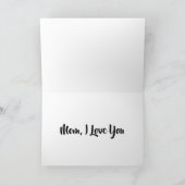 Happy Mother's Day Heart Rose Karte (Innenseite)