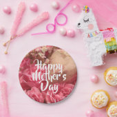 Happy Mother's Day Heart Rose Pappteller (Party)