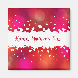 Happy Mother's Day Hearts Magnet