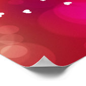 Happy Mother's Day Hearts Poster (Ecke)