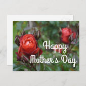 Happy Mother's Day Hot Cocoa Rose #1 Postkarte (Vorne/Hinten)