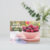 Happy Mother's Day hübsch Cherries Obst Mama Postkarte (Stehend Vorderseite)