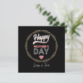 Happy Mother's Day Karte (Stehend Vorderseite)
