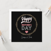 Happy Mother's Day Karte (Vorderseite/Rückseite Beispiel)