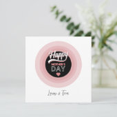 Happy Mother's Day Karte (Stehend Vorderseite)