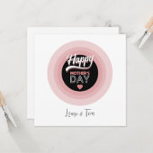 Happy Mother's Day Karte (Vorderseite/Rückseite Beispiel)