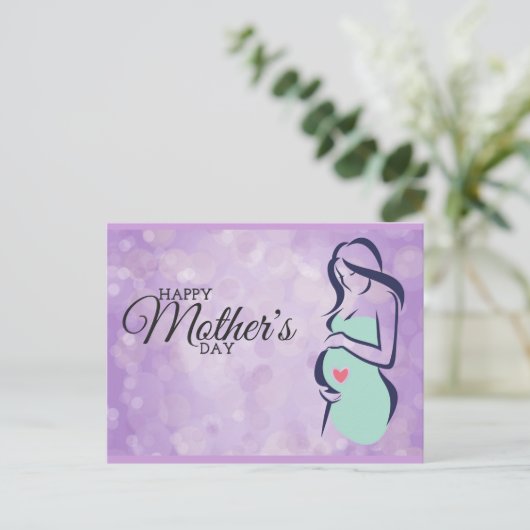 Happy Mother's Day - keine vorbestehende Bedingung Postkarte (Stehend Vorderseite)