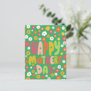 HAPPY MOTHERS DAY LÄSST Niedliche, individuell ang Postkarte