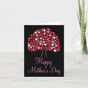 Happy Mother's Day Liebe Herzbaumkarte Karte