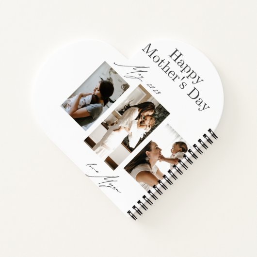 Happy Mother's Day Liebe Spiral Notebook Notizblock (Rückseite)