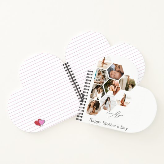 Happy Mother's Day Liebe Spiral Notebook Notizblock (Innenseite)