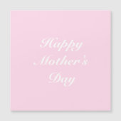 Happy Mother's Day Light Pink Script Magnetkarte (Vorderseite)