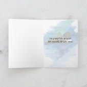 Happy Mother's Day Loon Bird Baby Loonlet Karte (Innenseite)