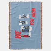 Happy Mother's Day Love Decke (Vorderseite Vertikal)