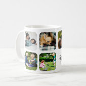 Happy Mothers Day love you mom photo collage white Kaffeetasse (Vorderseite Links)