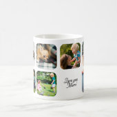Happy Mothers Day love you mom photo collage white Kaffeetasse (Mittel)