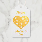 Happy Mother's Day Lovely Red White Hearts Geschenkanhänger (Vorderseite)