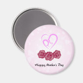 Happy Mother's Day Magnet (Vorderseite/Rückseite)