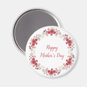 Happy Mother's Day Magnet (Vorderseite/Rückseite)