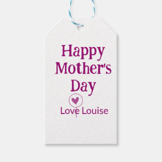 Happy Mother's day mauve love name female sign tit Geschenkanhänger