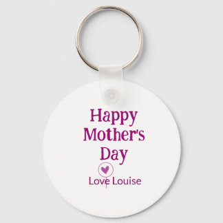 Happy Mother's day mauve love name female sign tit Schlüsselanhänger