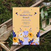 Happy Mother's Day Moderne Blume florale botanisch Einladung