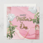 Happy Mother's day modernen Blumenstrauß Feiertagskarte (Vorne/Hinten)