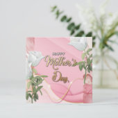 Happy Mother's day modernen Blumenstrauß Feiertagskarte (Stehend Vorderseite)