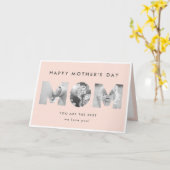 Happy Mother's Day Modernes, Minimalistisches Foto Karte (Gelbe Blume)