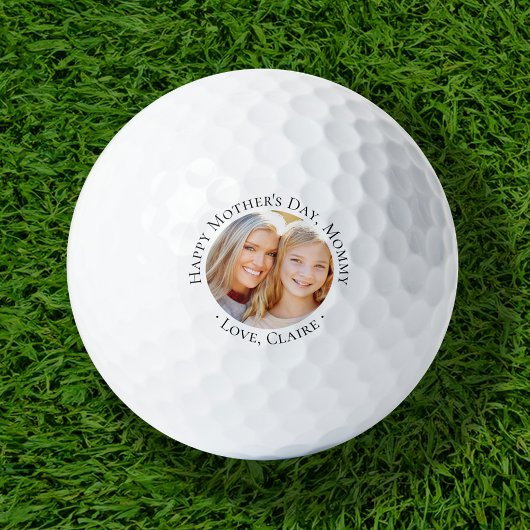 Happy Mother's Day Mommy Foto Golf Balls Golfball
