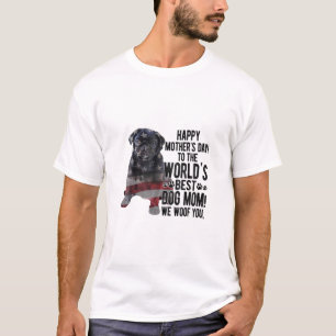 Happy Mother's Day Mops Hunde Mama Hund Muttergesc T-Shirt
