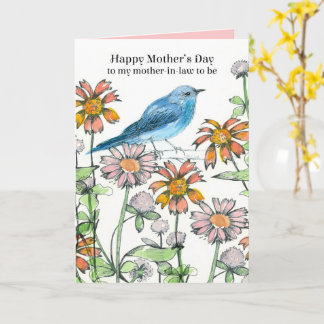 Happy Mother's Day Mother In Law To Be Bluebird Karte