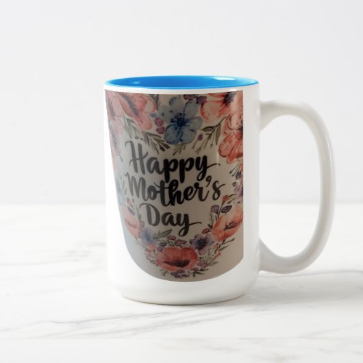 Happy Mothers day mug Zweifarbige Tasse (Rechts)
