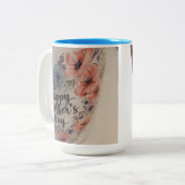 Happy Mothers day mug Zweifarbige Tasse (Vorderseite Links)