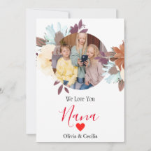 Happy Mothers Day, Nana, Oma simple Foto