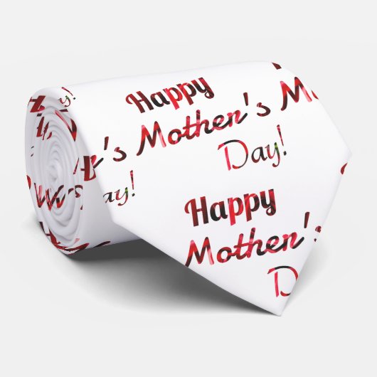 Happy Mother's Day Neck Tie Krawatte (Gerollt)