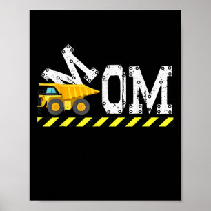 Happy Mothers Day Niedlich Construction Kids for M Poster