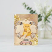 Happy Mother's Day Niedlich Fun Cat and Kitten Postkarte (Stehend Vorderseite)