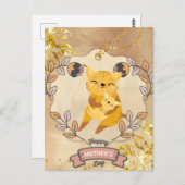 Happy Mother's Day Niedlich Fun Cat and Kitten Postkarte (Vorne/Hinten)