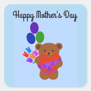 Happy Mother's Day Niedlich Teddy Bären #3 Sticker