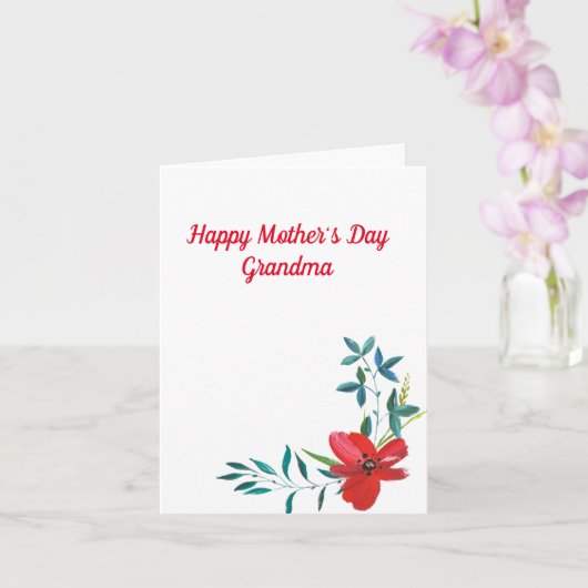 Happy Mother's Day Oma Karte (Orchidee)