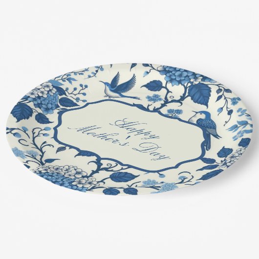 Happy Mother's Day Pappteller (Schrägansicht)