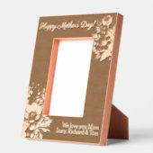 Happy Mother's Day Personalisiert Boho Floral Geätzte Rahmen (Links)