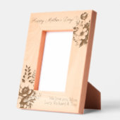 Happy Mother's Day Personalisiert Boho Floral Geätzte Rahmen (Links)