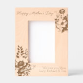 Happy Mother's Day Personalisiert Boho Floral Geätzte Rahmen (Vorderseite)