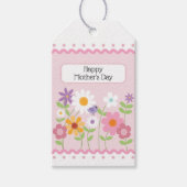 Happy Mother's Day Pink Floral Geschenkanhänger (Vorderseite)